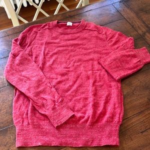 Crewcuts boys 100% cotton crewneck sweater in Nantucket red with white flecks